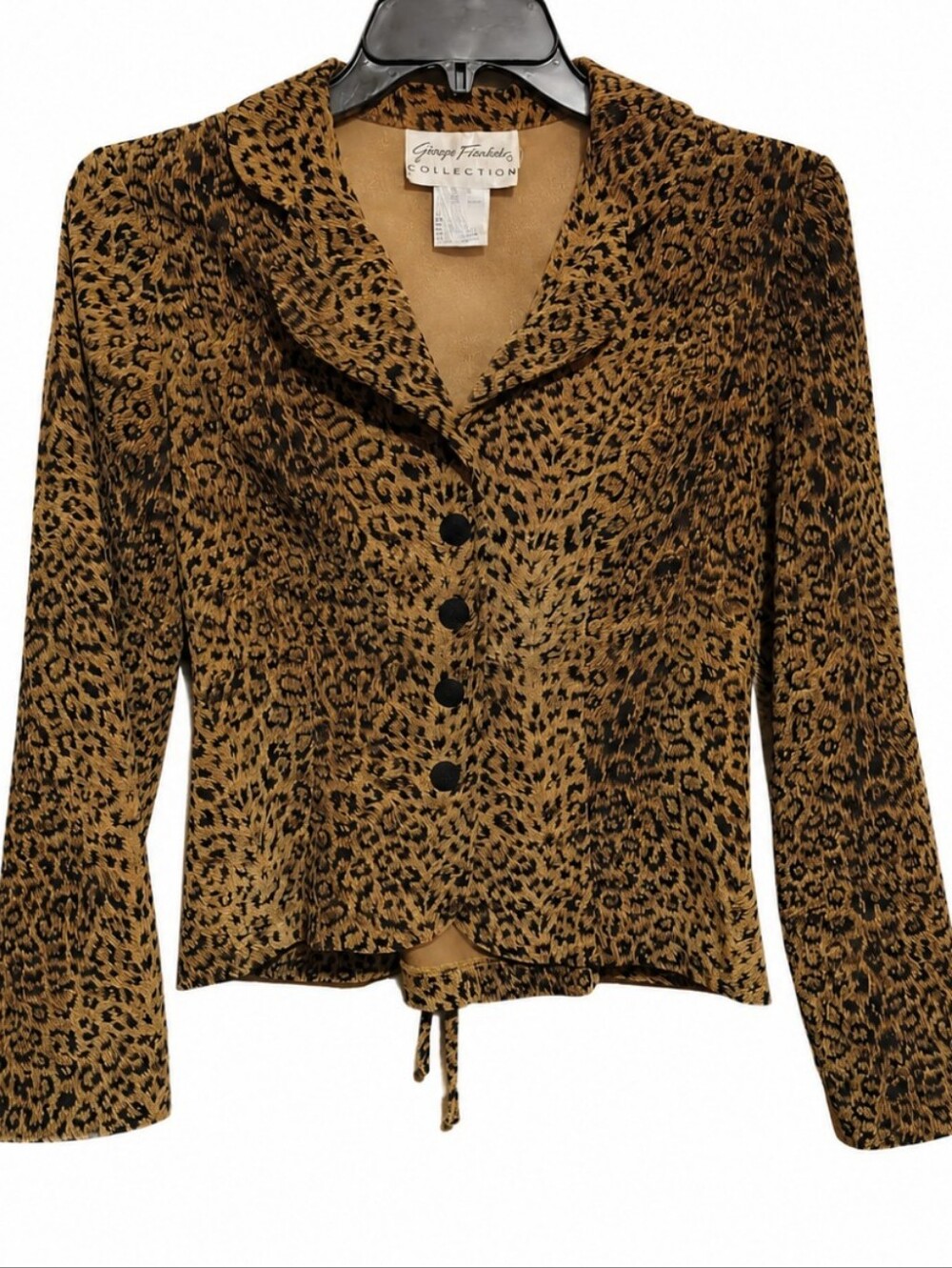 Women's Size 9/10 Leopard Print Tailored Button Up Blazer